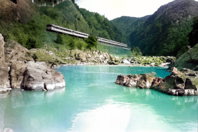 1983年3月22日 旧客狙いで福知山線旧線 at 生瀬～その2